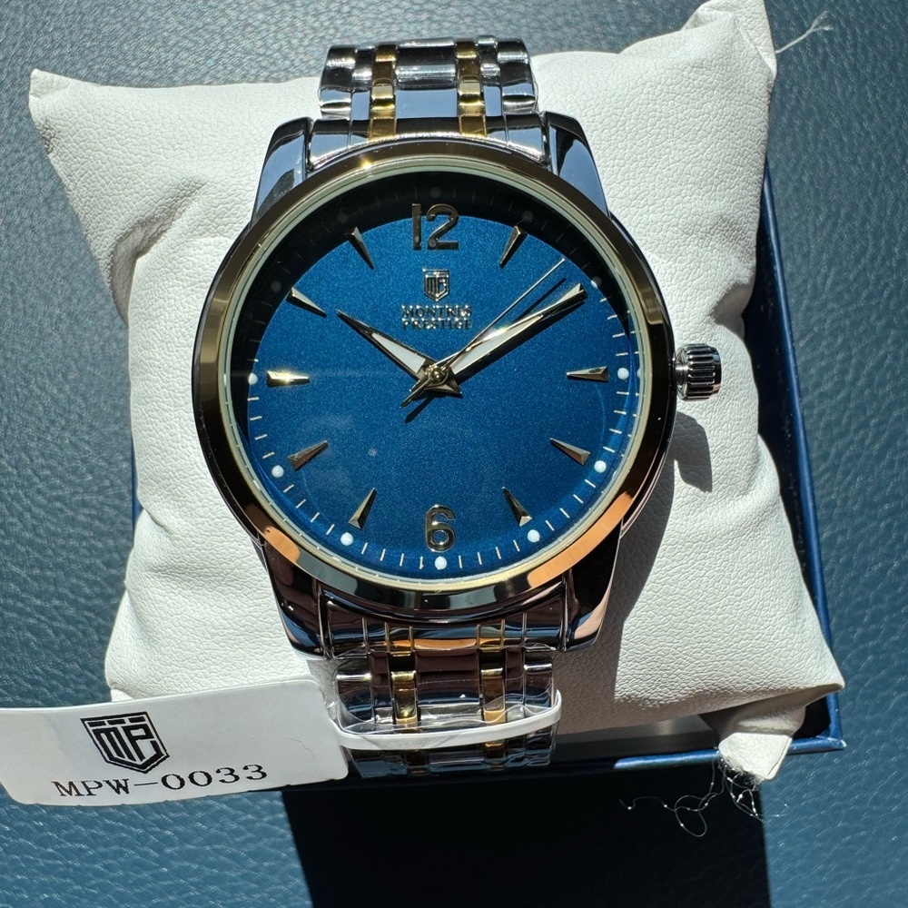 Invicta X Montres Prestige Men's Two-tone Blue Dial Watch 41mm MPW-0033 New!
